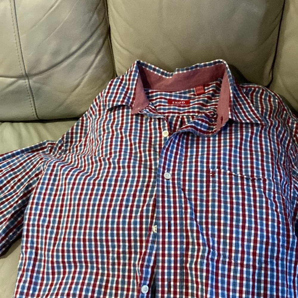 Men’s Izod Large Button down long sleeve shirt striped